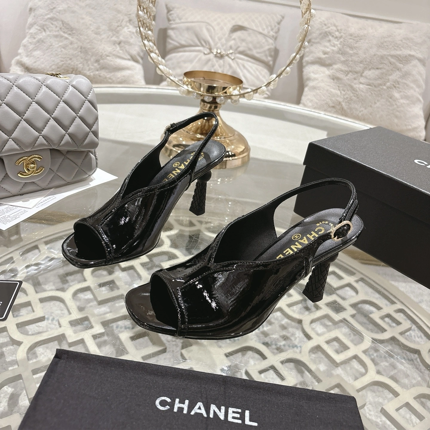 COCO-- 3h1958 G46538-B20968-94305 cowhide Heel height ：8.5cm item:E-X541I2410
